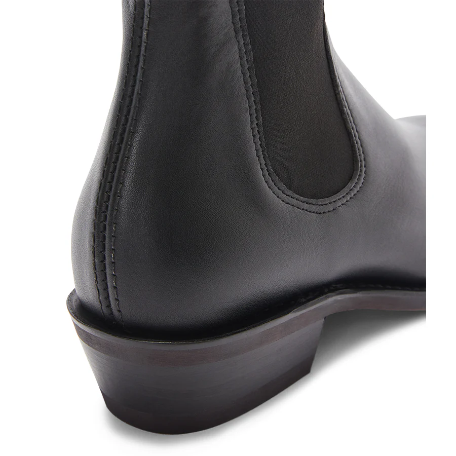 LADY YEARLING BOOT D - BLACK LEATHER - Image 6