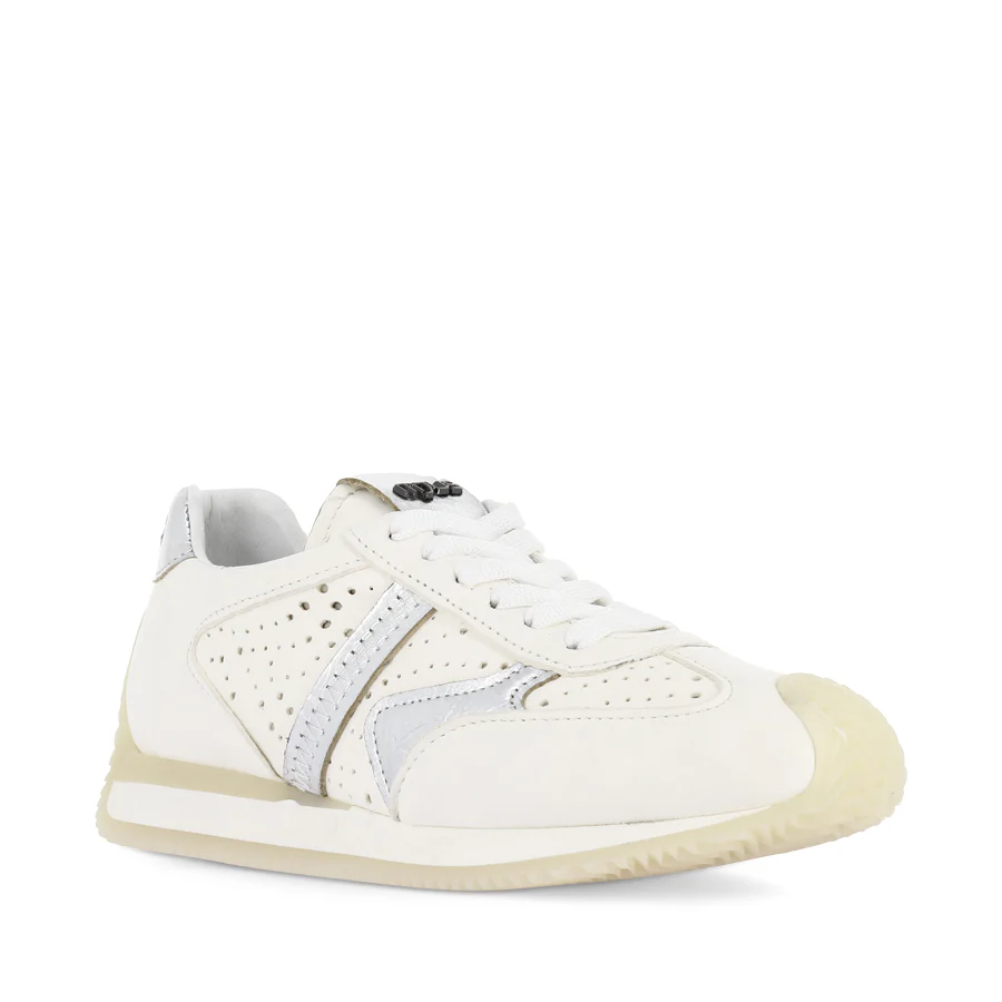 LANE - WHITE/SILVER LEATHER - Image 3