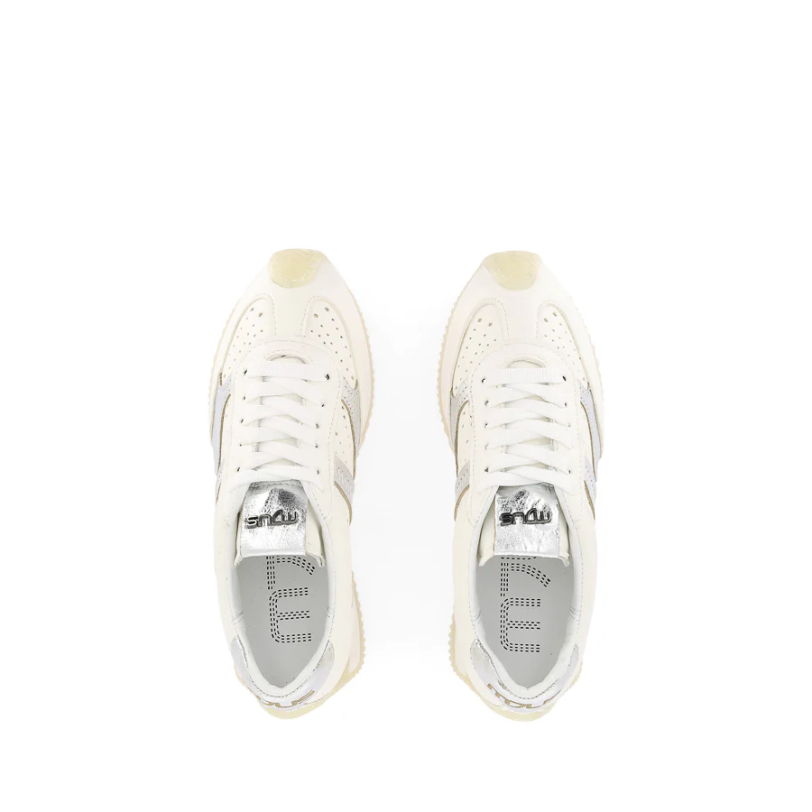 LANE - WHITE/SILVER LEATHER - Image 5