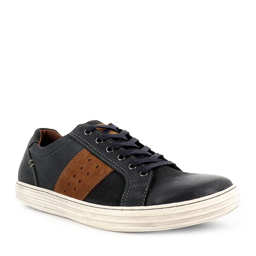 LENNOX - NAVY/TAN LEATHER - Image 3