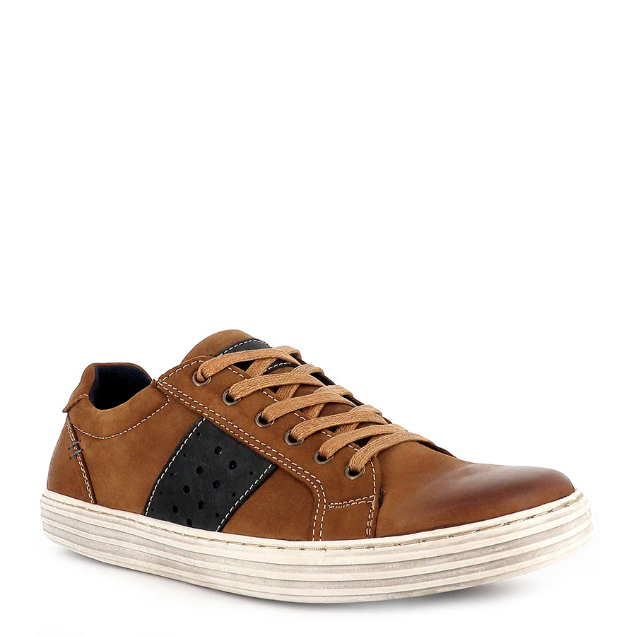 LENNOX - TAN/NAVY LEATHER - Image 3