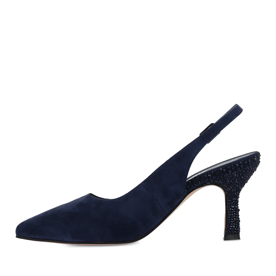 LINDSIE - NAVY SUEDE JEWELS - Image 2