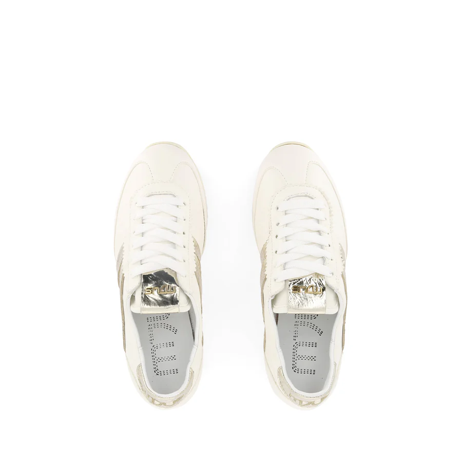 LOGAN - WHITE/GOLD LEATHER - Image 5