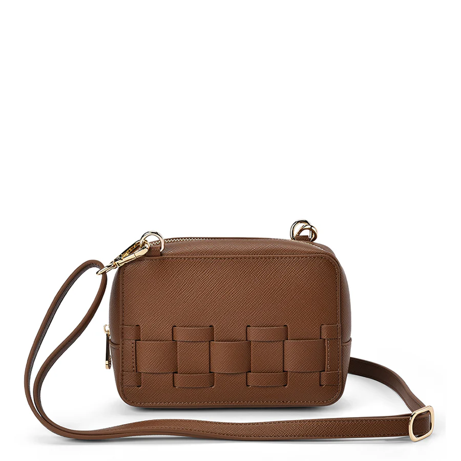 LONDON CROSSBODY - TAN SAFFIANO - Image 3