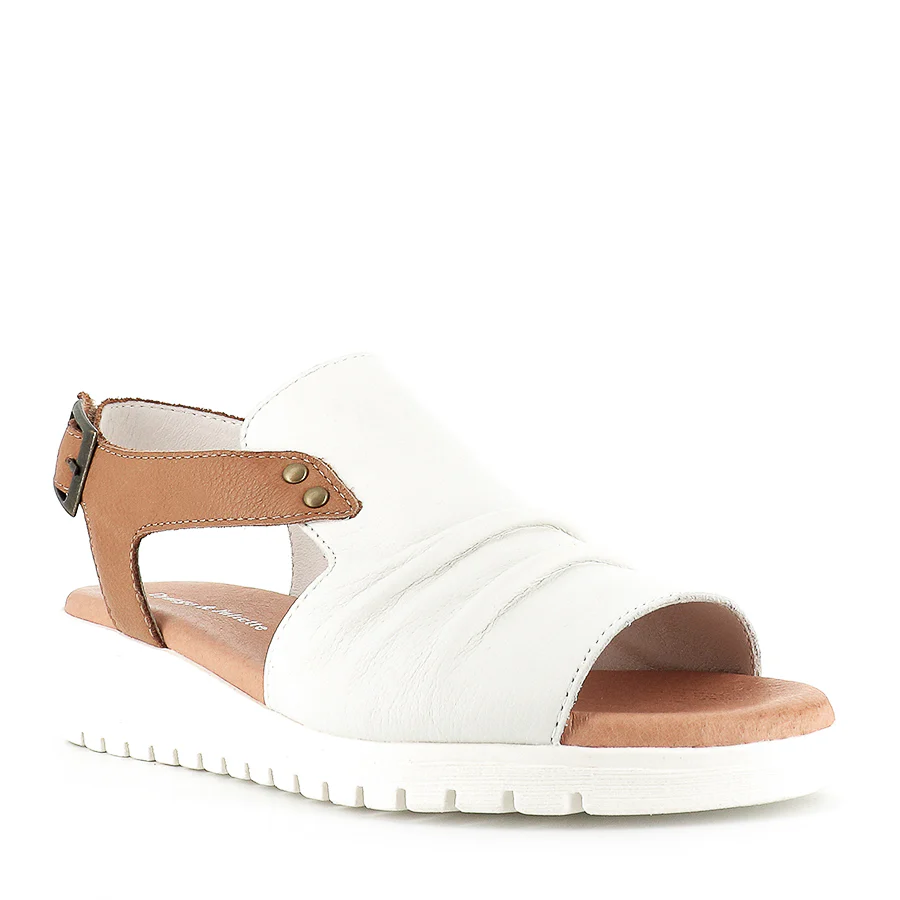 MADIS - WHITE DARK TAN LEATHER - Image 3