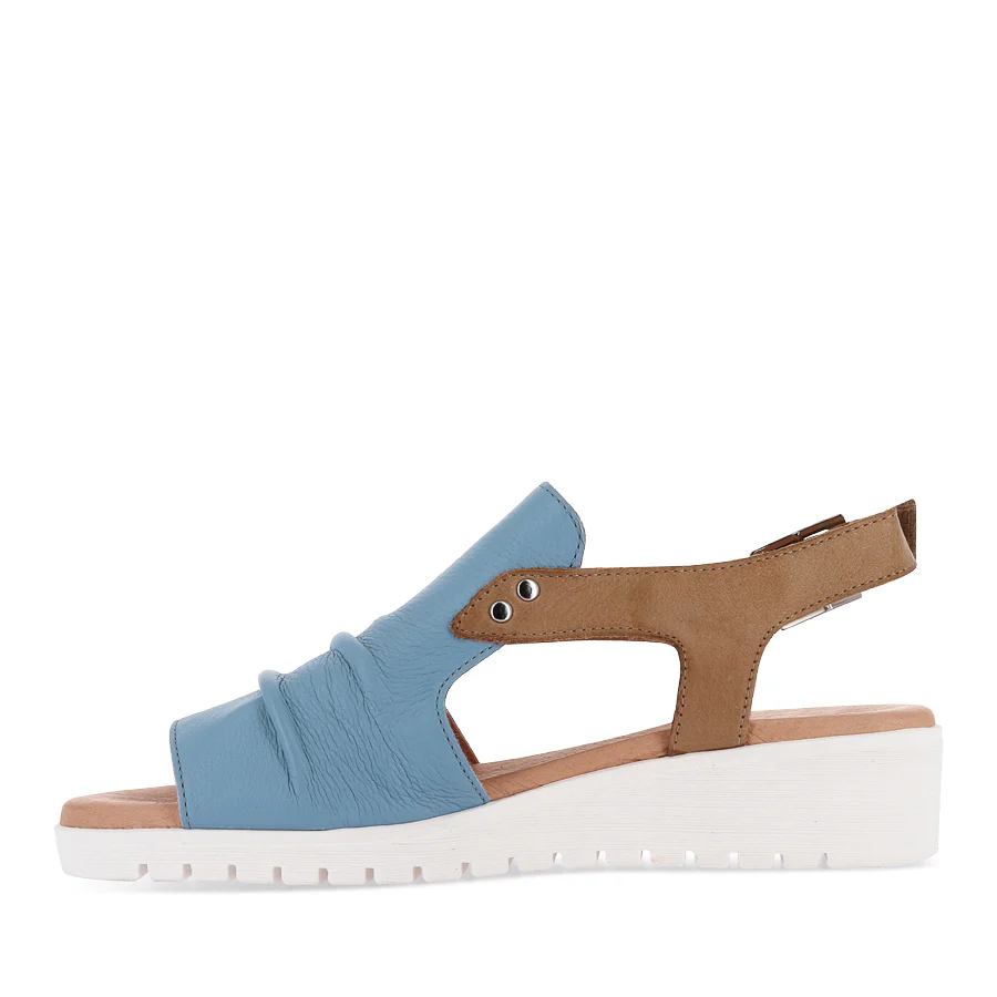 MADIS - NEW BLUE DARK TAN LEATHER - Image 2