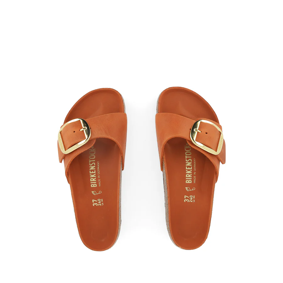 MADRID BIG BUCKLE - BURNT ORANGE LEATHER - Image 5