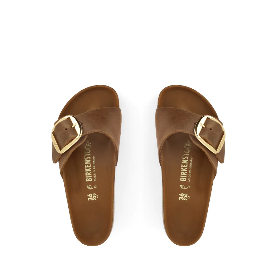 MADRID BIG BUCKLE - COGNAC OILED LEATHER - Image 5