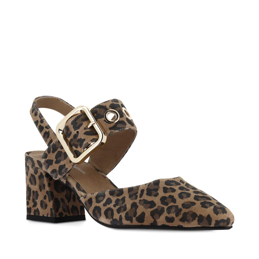 MAGALY - CAMEL LEOPARD SUEDE - Image 3