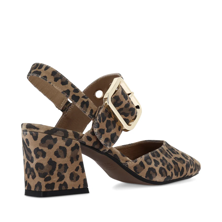 MAGALY - CAMEL LEOPARD SUEDE - Image 4