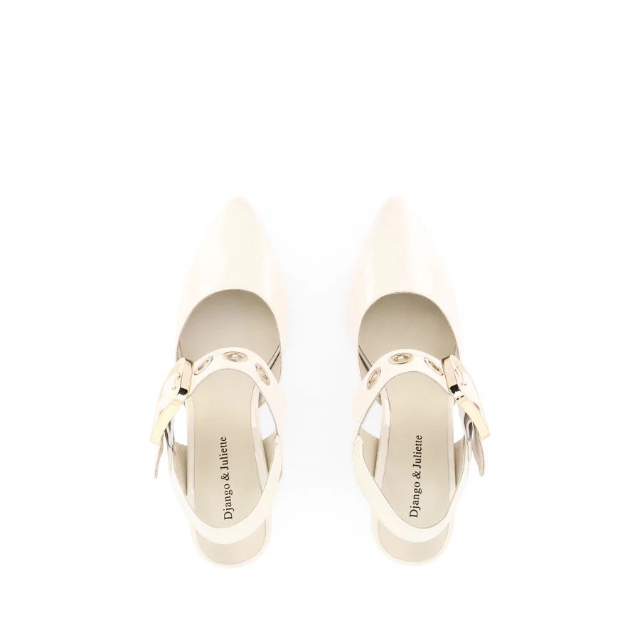MAGALY - IVORY PATENT LEATHER - Image 5