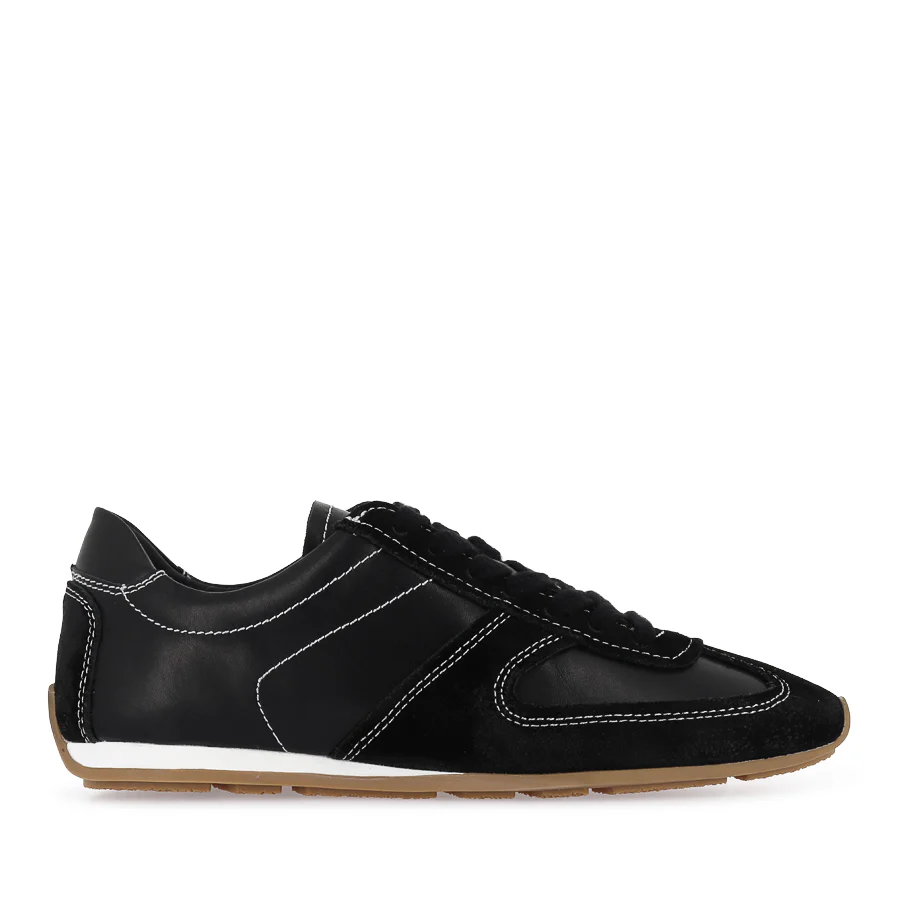 MAISIE - BLACK LEATHER/SUEDE