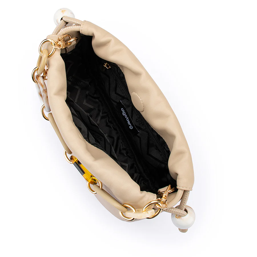 MAVIS ACRYLIC HANDLE POUCH - NATURAL - Image 5