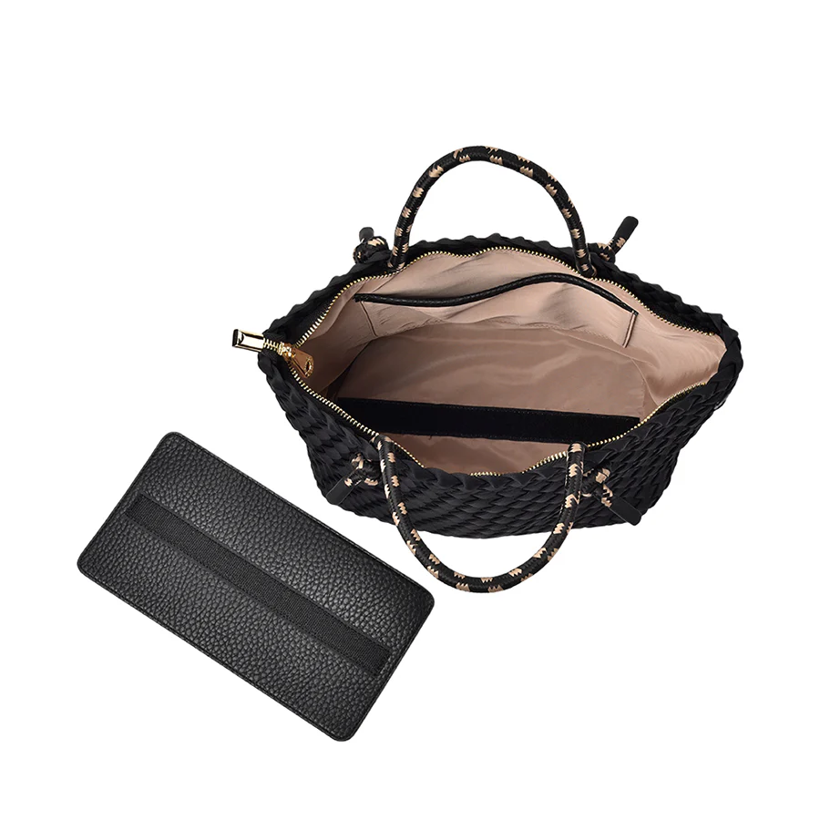 MICHIGAN TOTE - BLACK NEO PLAIT - Image 6