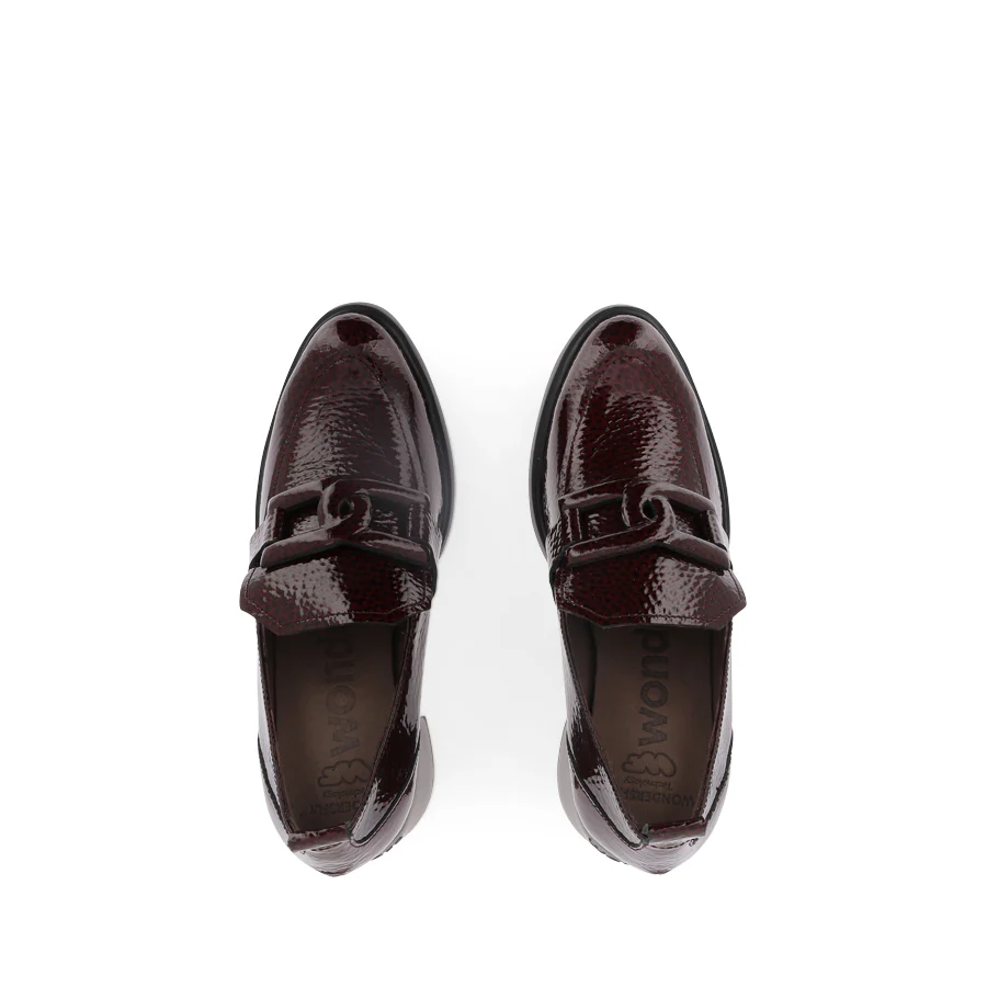 MOLLY M-5502 - VINO PATENT-BLACK SOLE - Image 5