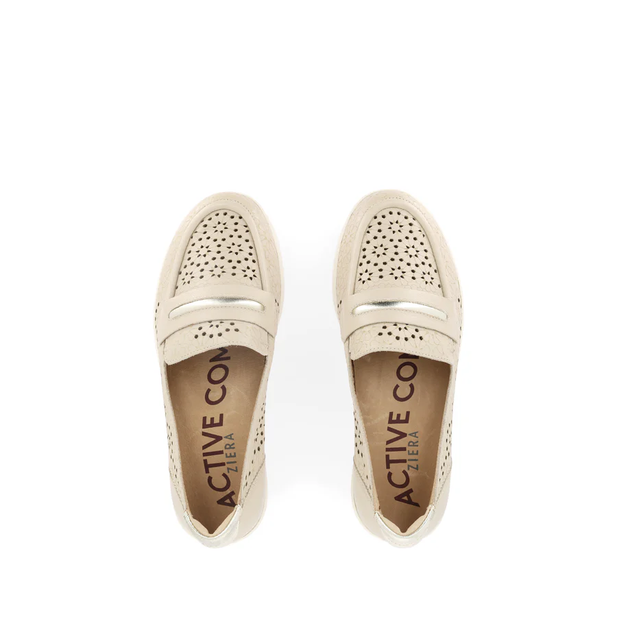 NERRIDA W - ALMOND-PALE GOLD LEATHER - Image 5