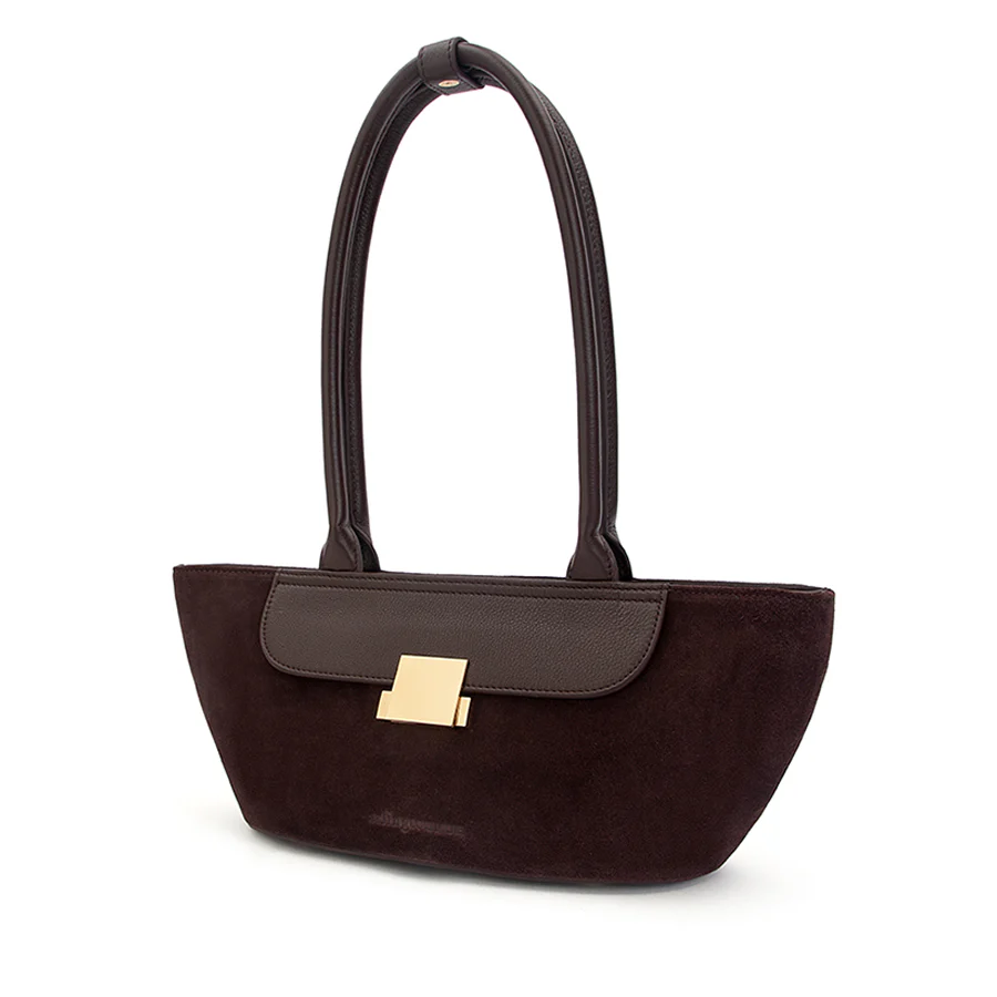 NOVA SHOULDER BAG - CHOCOLATE PEBBLE LEATHER - Image 2