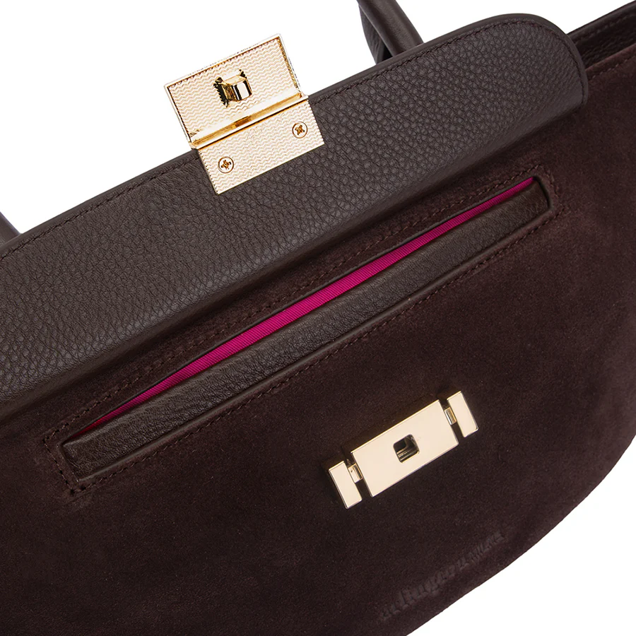 NOVA SHOULDER BAG - CHOCOLATE PEBBLE LEATHER - Image 7