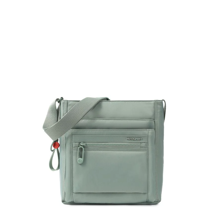 ORVA CROSSBODY RFID - GREEN MILIEU
