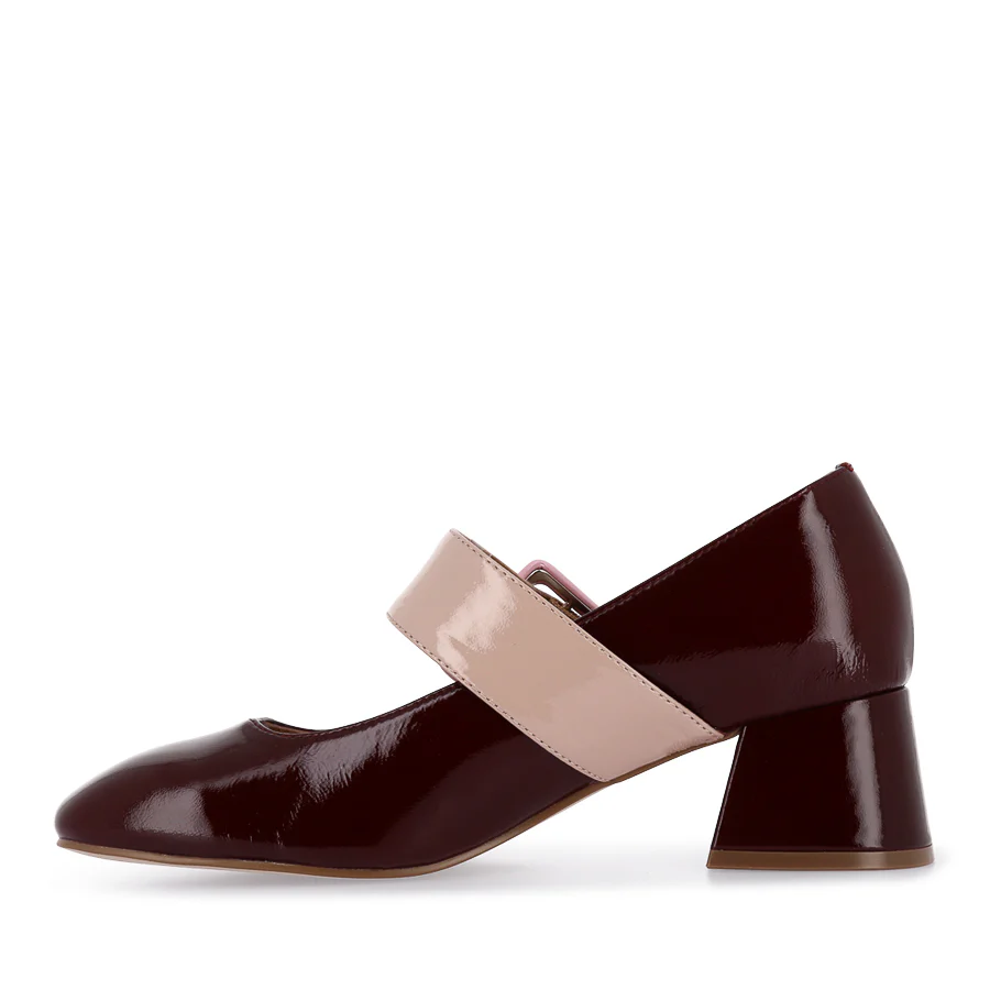 PAGODA - WINE PATENT NUDE LEATHER - Image 2