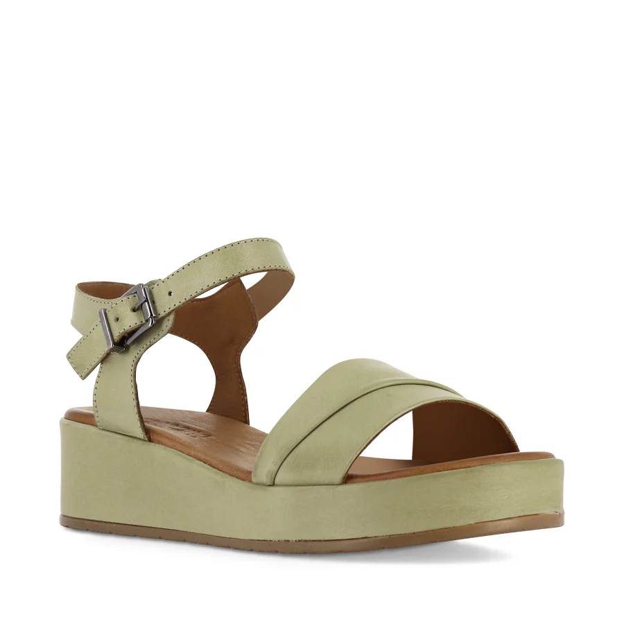 PAIGE - KHAKI LEATHER - Image 3