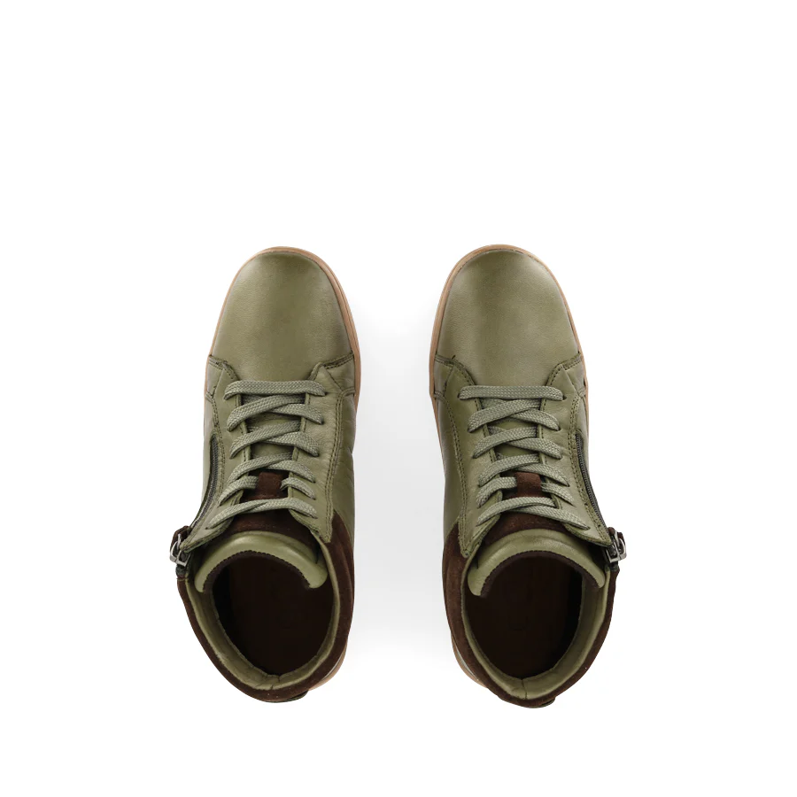 PASCAL - DARK OLIVE LEATHER - Image 5