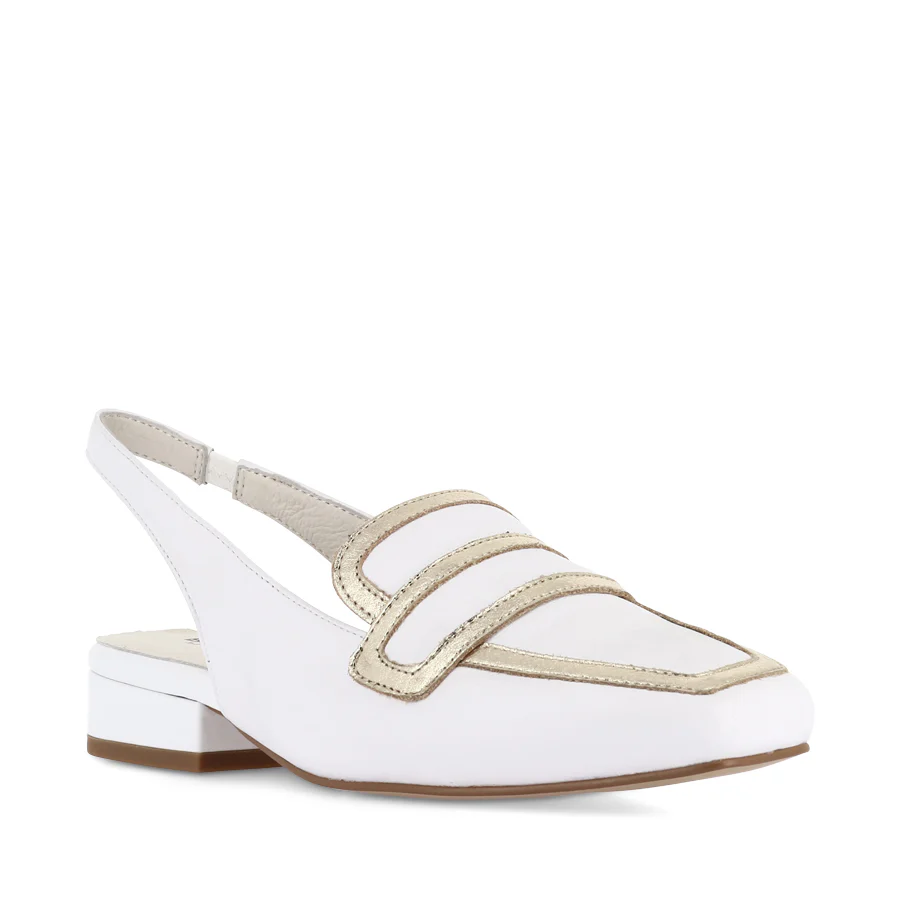 RAGUS - WHITE/GOLD LEATHER - Image 3