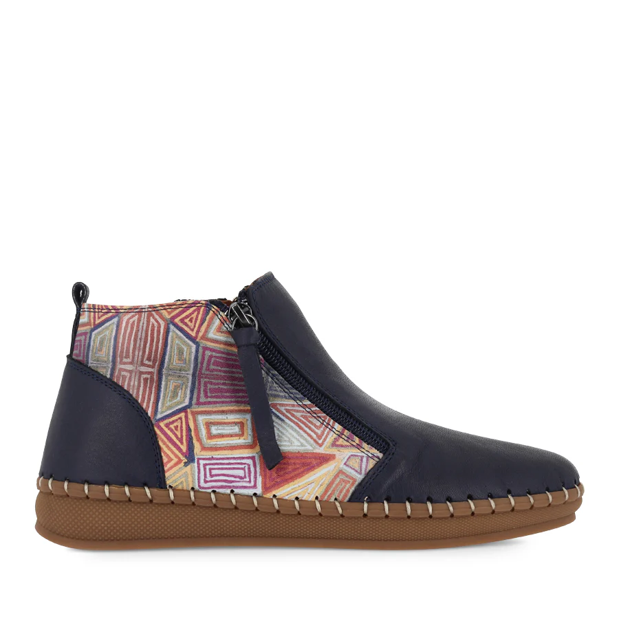 REGAN - DEEP OCEAN MOSAIC LEATHER