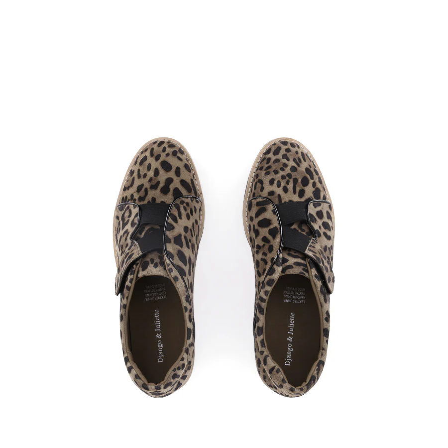 REINYS - TAUPE LEOPARD BLACK SUEDE PATENT - Image 5