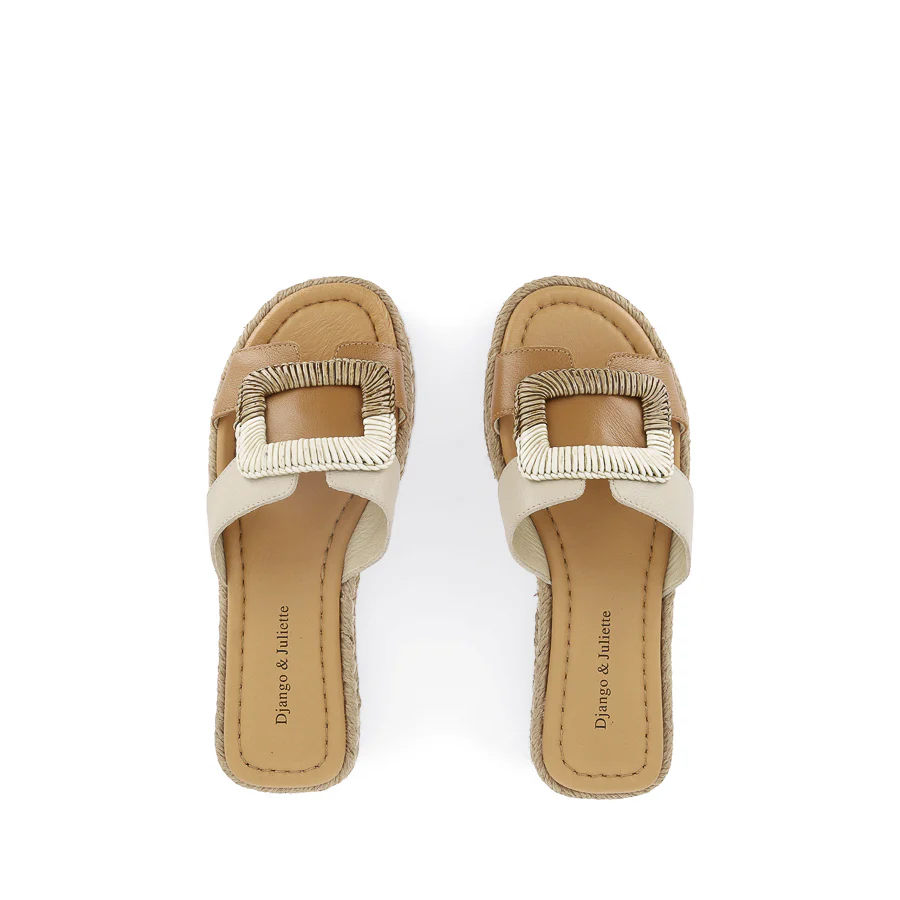 SHERE - DARK TAN ALMOND LEATHER - Image 5