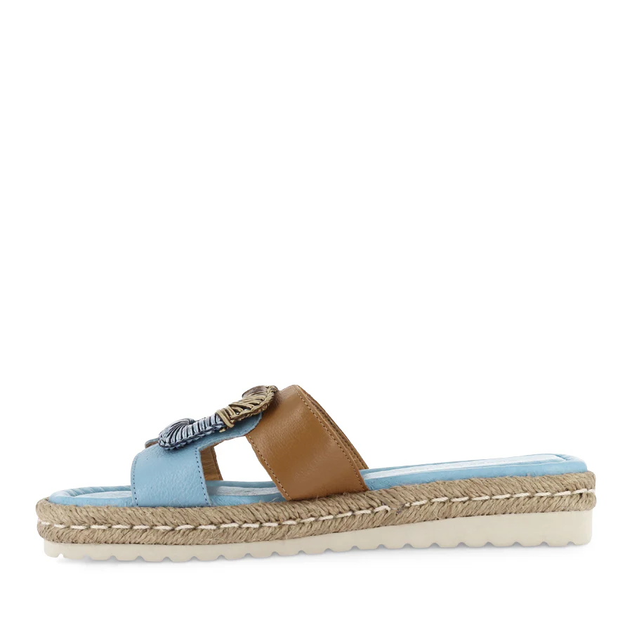 SHERE - NEW BLUE DARK TAN LEATHER - Image 2