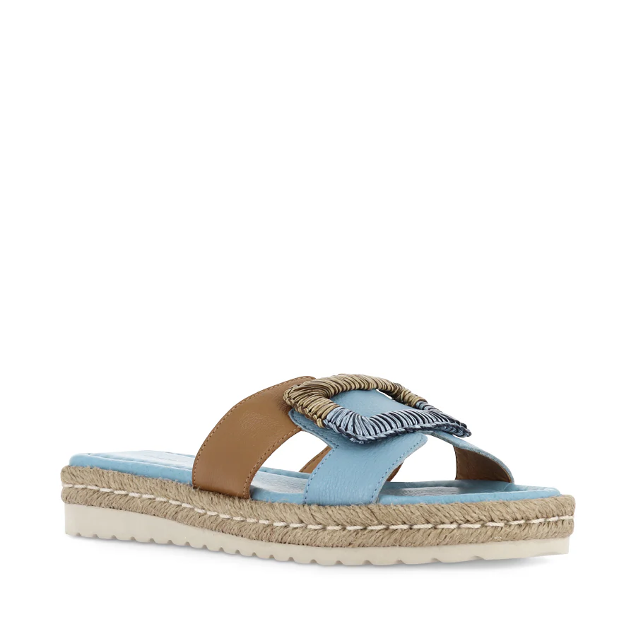 SHERE - NEW BLUE DARK TAN LEATHER - Image 3