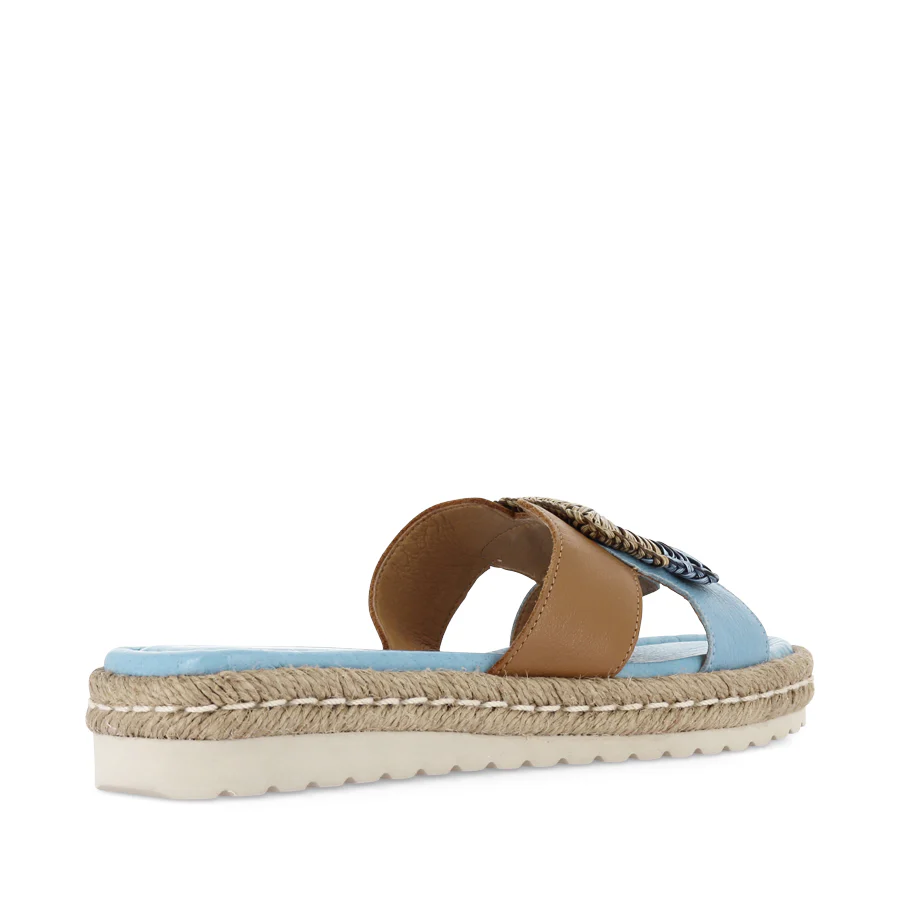 SHERE - NEW BLUE DARK TAN LEATHER - Image 4
