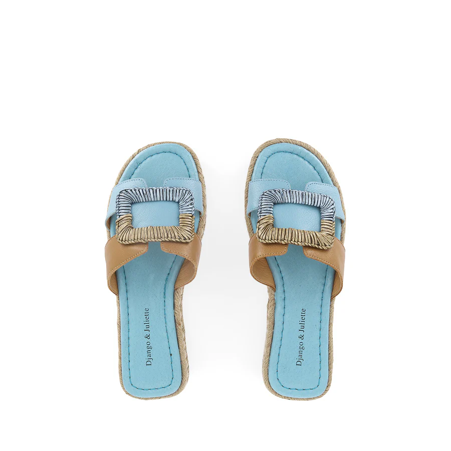 SHERE - NEW BLUE DARK TAN LEATHER - Image 5
