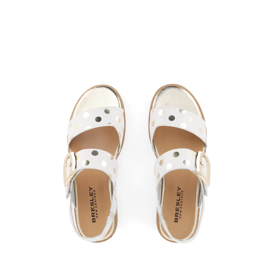 SMITTEN - BONE/GOLD SPOT LEATHER - Image 5