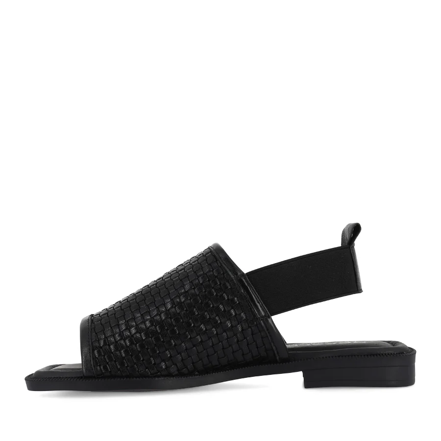 SNOB - BLACK/BLACK WEAVE LEATHER - Image 2