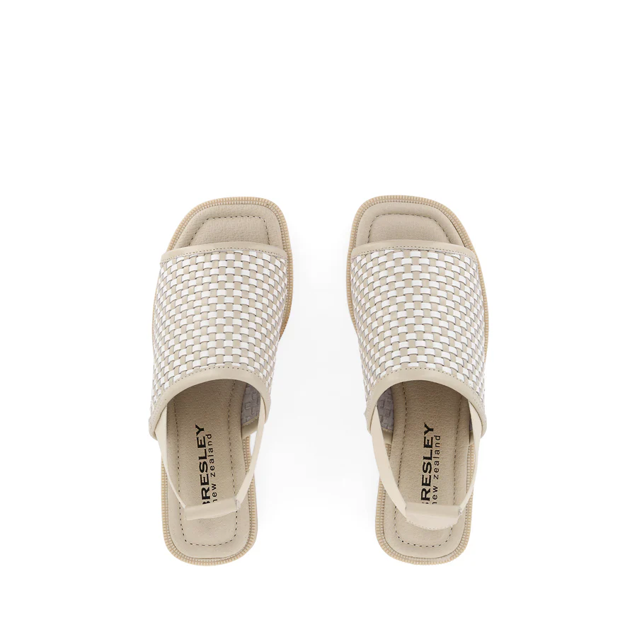 SNOB - BONE/WHITE WOVEN LEATHER - Image 5