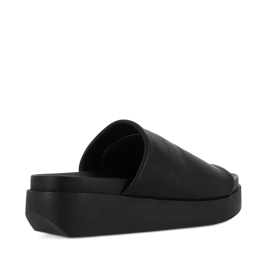 SOFFIA - BLACK TUMBLED LEATHER/BLACK SOLE - Image 4