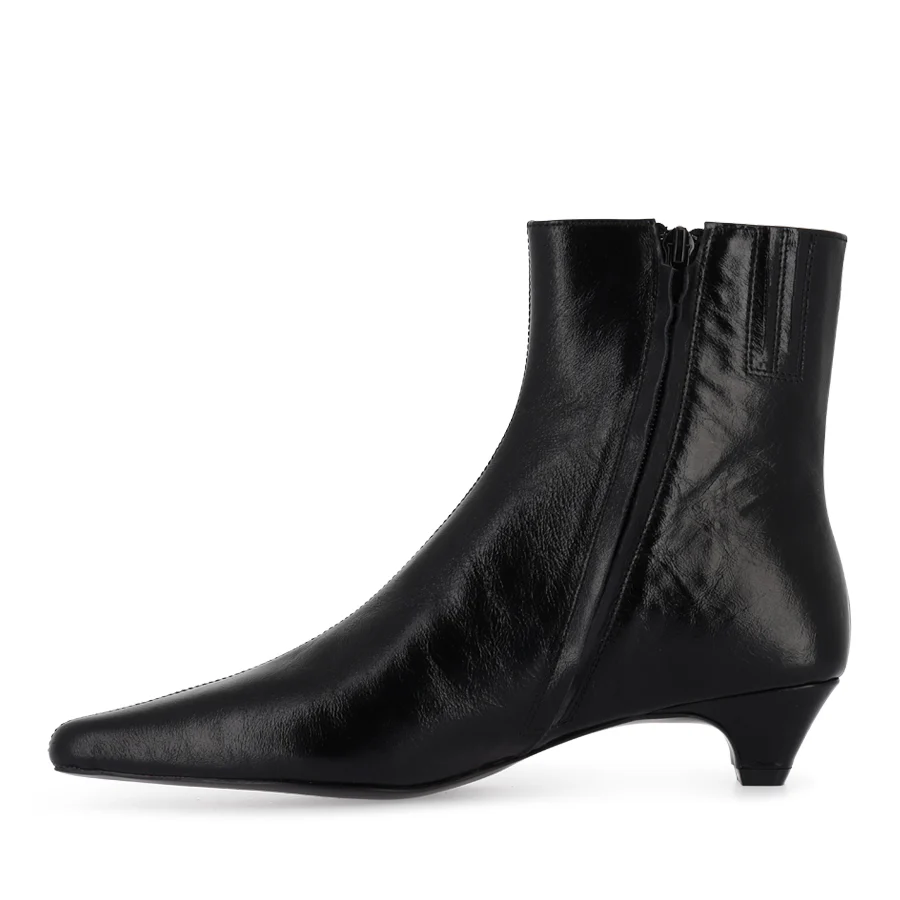 TABITHA - BLACK OILY CRINKLE LEATHER - Image 2
