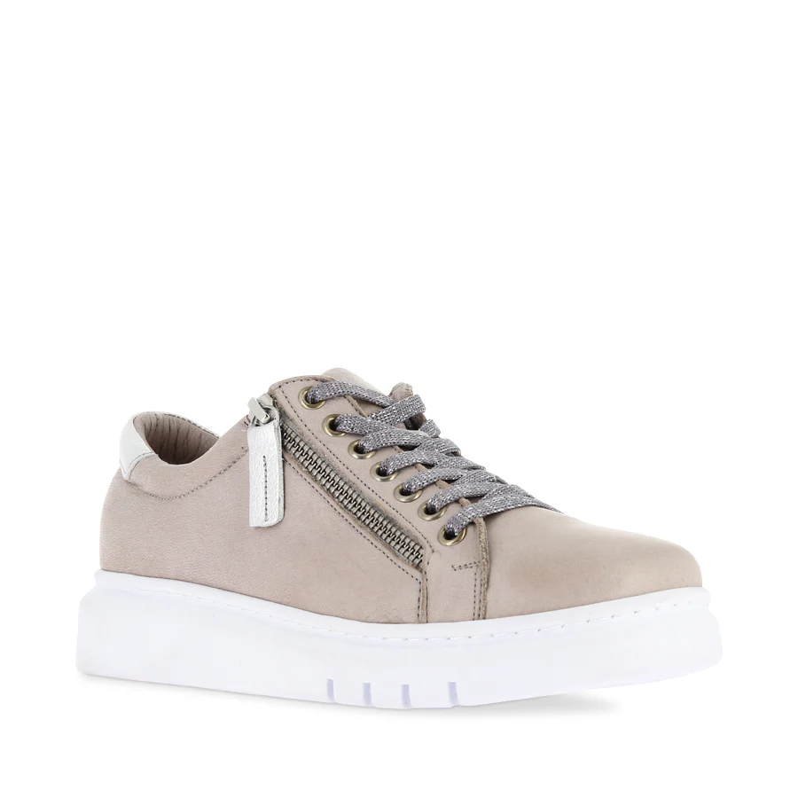 TATTER FRESH - TAUPE/SILVER LEATHER - Image 3