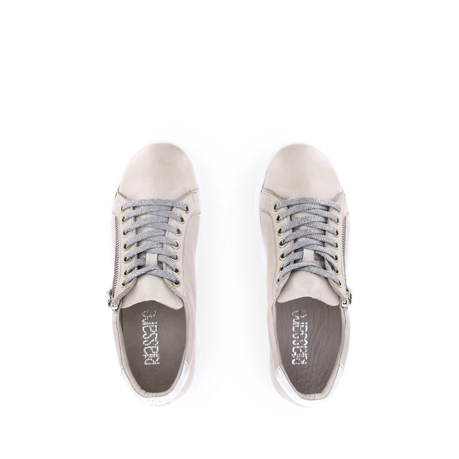 TATTER FRESH - TAUPE/SILVER LEATHER - Image 5