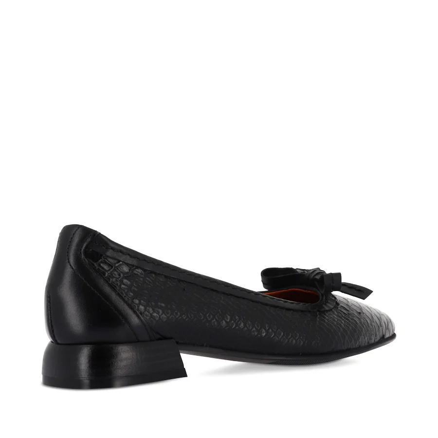 TIANA - BLACK REPTILE EMBOSS LEATHER - Image 4