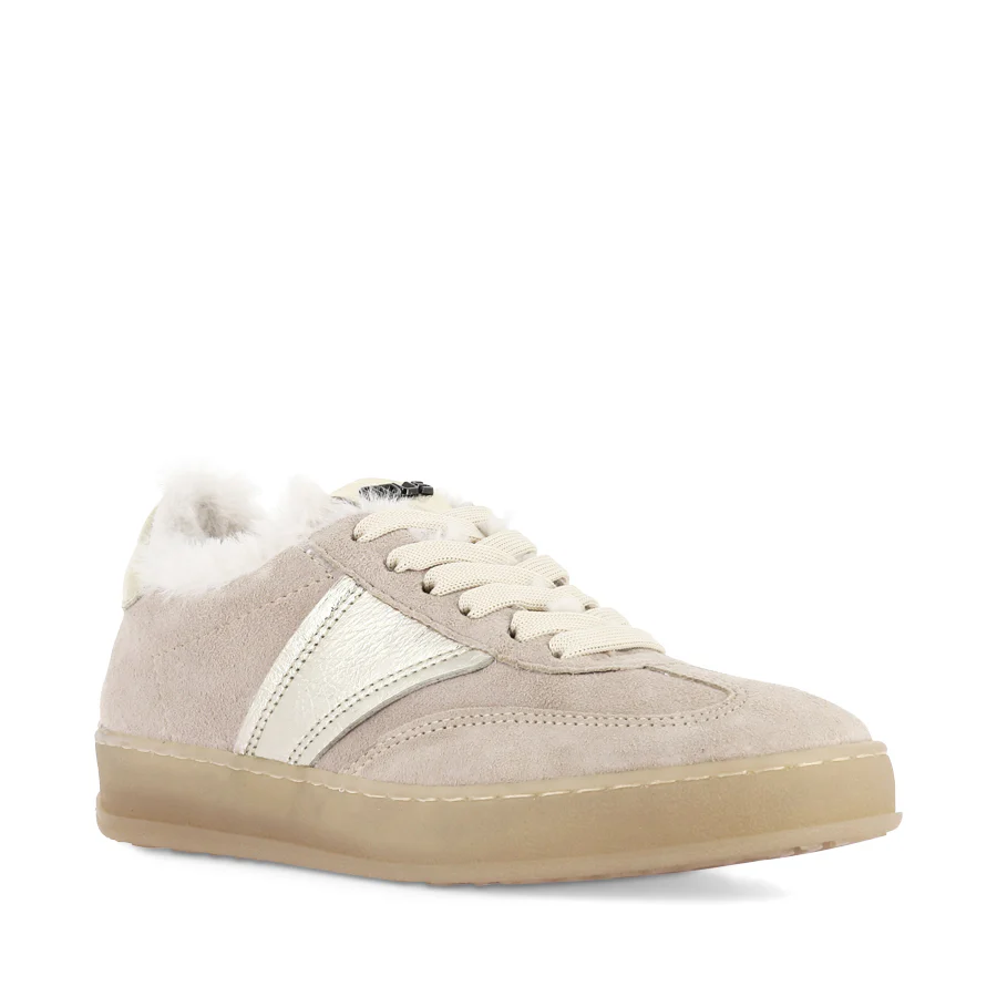 TILLY - LIGHT TAUPE SUEDE/FUR - Image 3