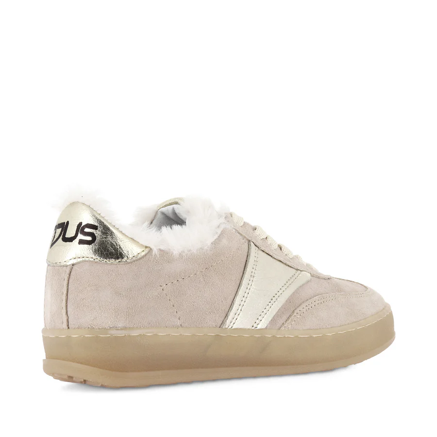 TILLY - LIGHT TAUPE SUEDE/FUR - Image 4