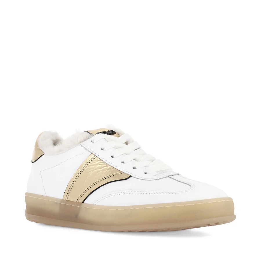 TILLY - WHITE LEATHER/FUR - Image 3