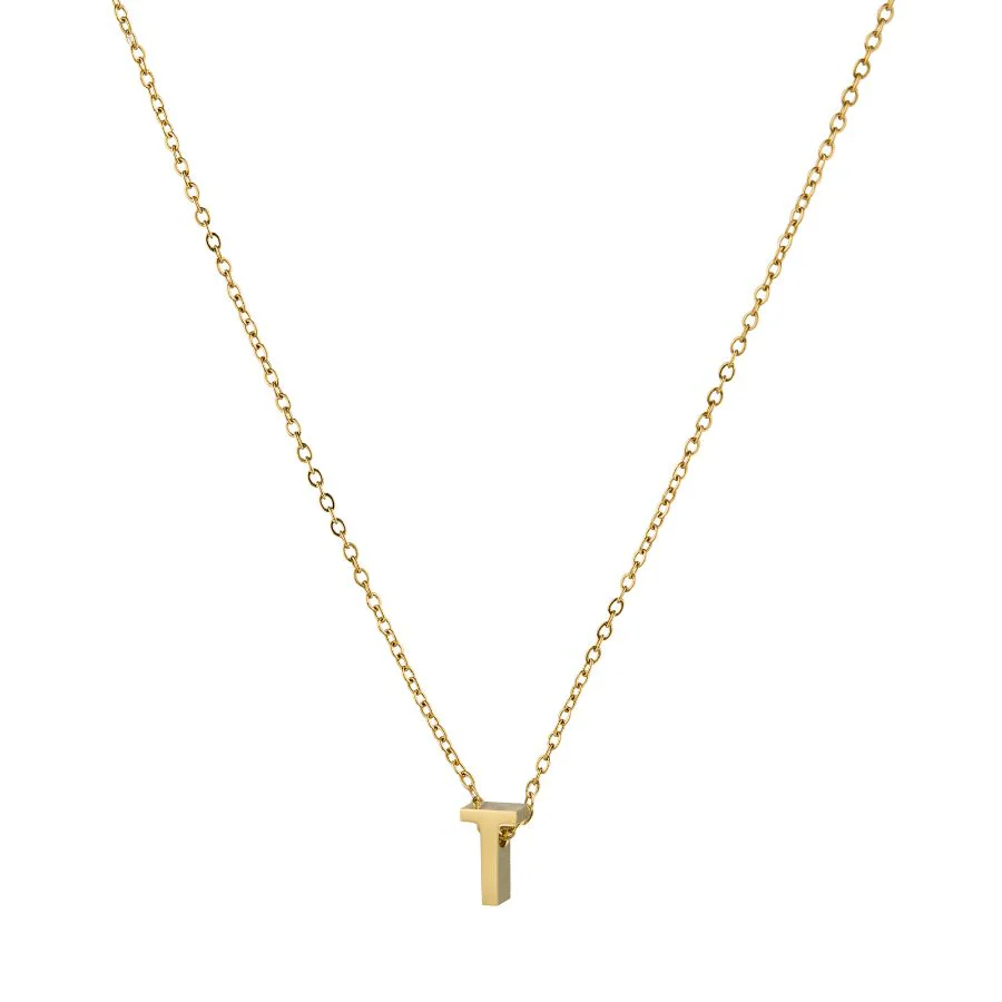 T NECKLACE - GOLD