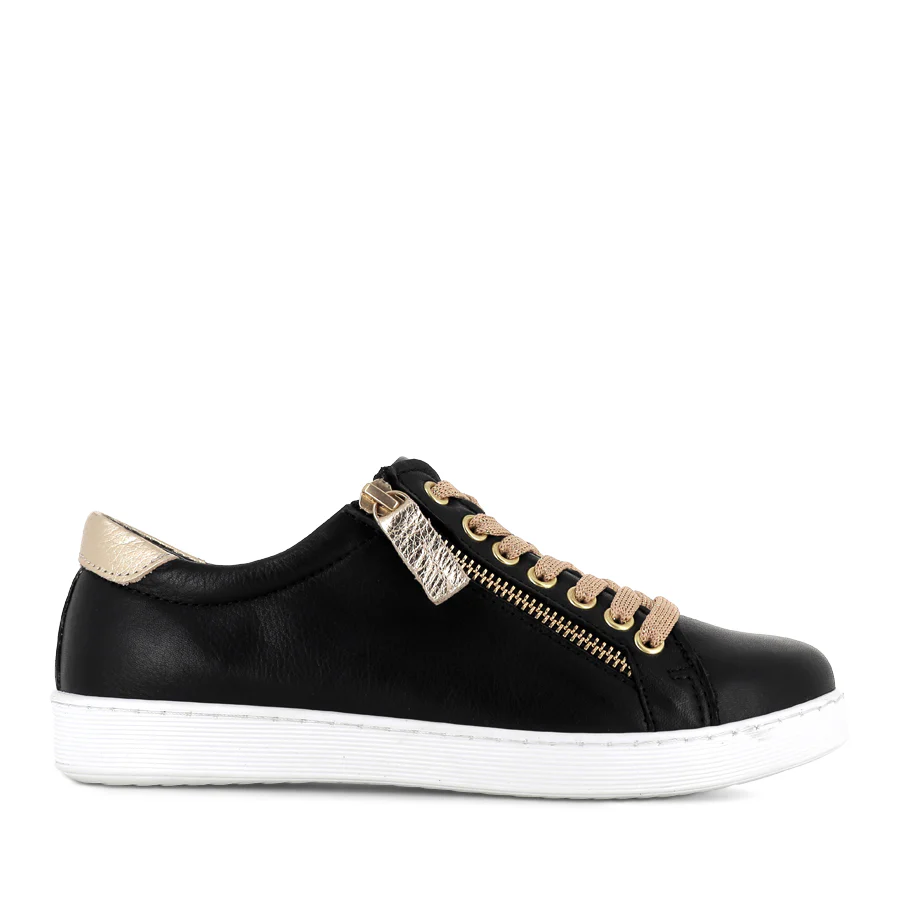 TOKEN FRESH - BLACK/GOLD LEATHER