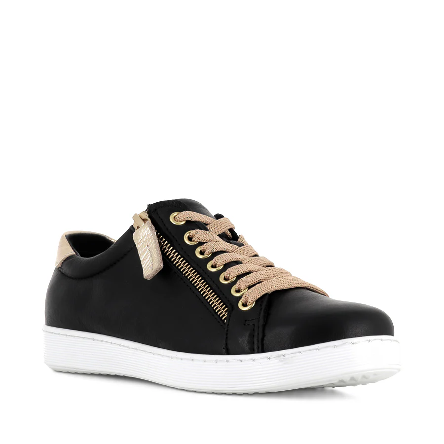 TOKEN FRESH - BLACK/GOLD LEATHER - Image 3