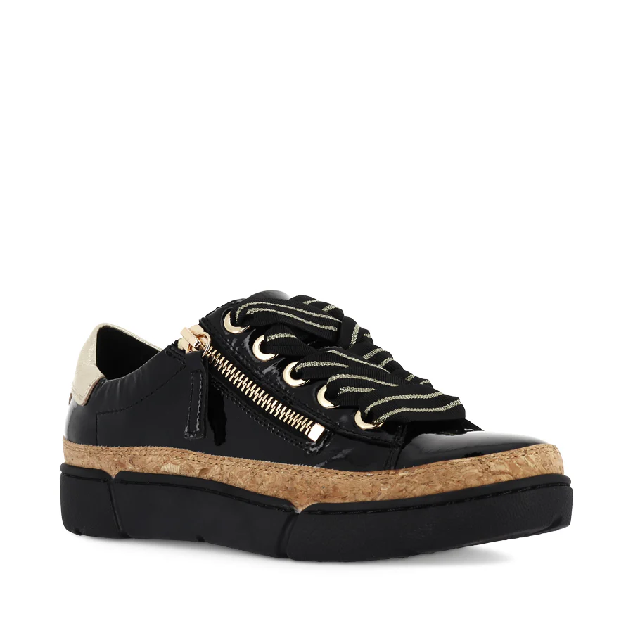 TORAYNE - BLACK GOLD PATENT MULTI LEATHER - Image 3