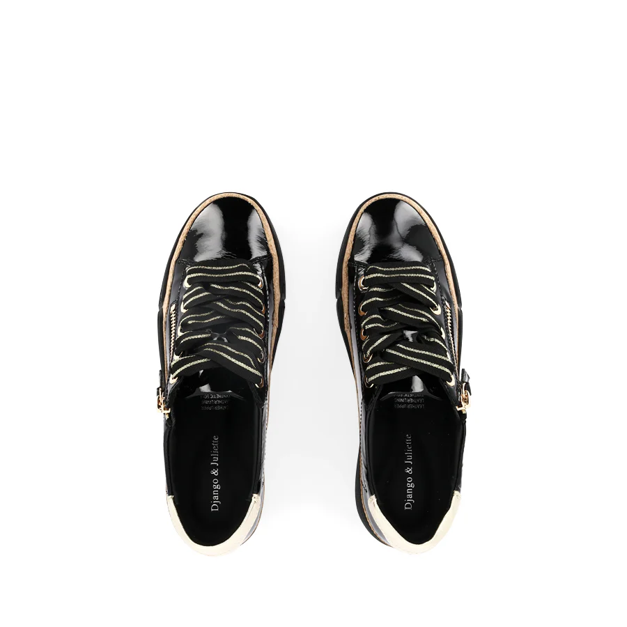 TORAYNE - BLACK GOLD PATENT MULTI LEATHER - Image 5